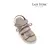 SANDALIA ABROJOS Y CORDONES BEIGE (BRENDA) en internet