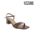 SANDALIA FAJA TACO CUADRADO BAJO CARMIN (657910031310) - tienda online