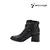 BOTA CORTA CUERO CON CIERRE Y TACHAS NEGRO (LD82) - ModalShop