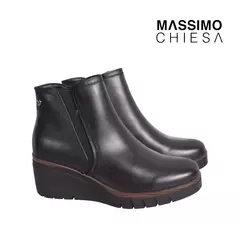 Botas Massimo Chiesa Francine Taco Chino y Cierre Negro
