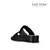 SANDALIA 2 FAJAS CON VELCRO NEGRO (LORETA) - comprar online