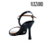 SANDALIA FAJA Y PULSERA TACO ALTO FINO NEGRO (655210029918) - tienda online