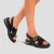 Sandalias Piccadilly Soft Step Cápsula Negro Charol - comprar online