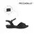 SANDALIA BAJA BOCA PEZ CON PULSERA NEGRO (500344) - comprar online