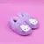 PANTUFLAS HELLO KITTY PURPURA (PHK6126) en internet