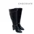 BOTA LARGA TACO CUADRADO CON CINTO Y HEBILLA NEGRO (CH25571289)