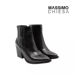Botas Massimo Chiesa Moscu Media Caña Negro