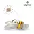 SANDALIA CON TIRAS MANTECA CON NUEZ (27605) - comprar online