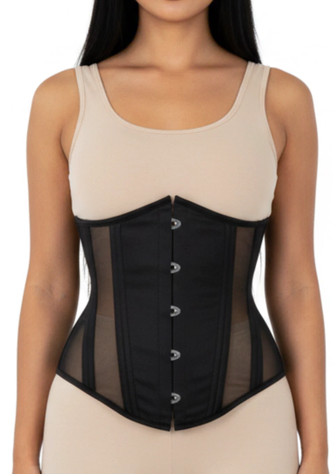 Corset Underbust Mesh Black - comprar online