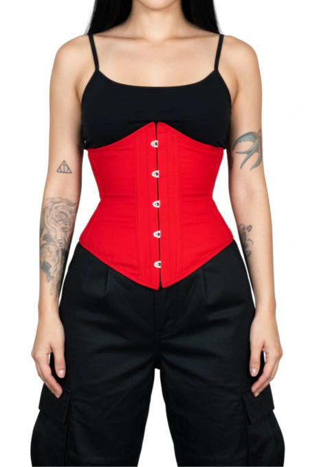 Corset Ribbon cincher vermelho - comprar online