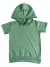 Camiseta capuz verde militar