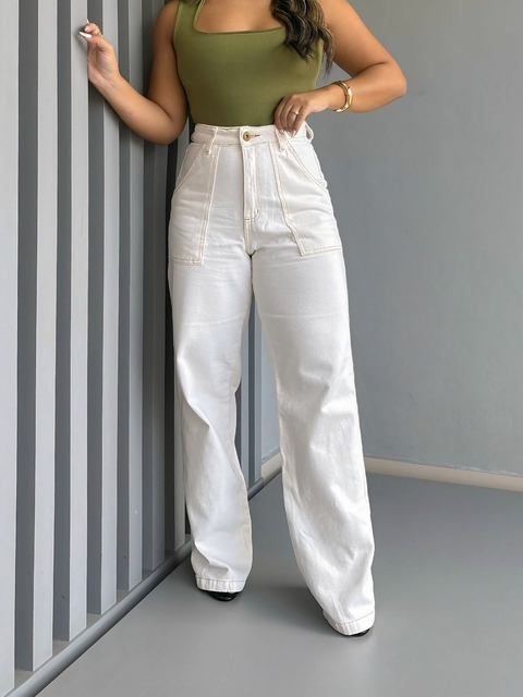 CALÇA JEANS OFF BOLSO