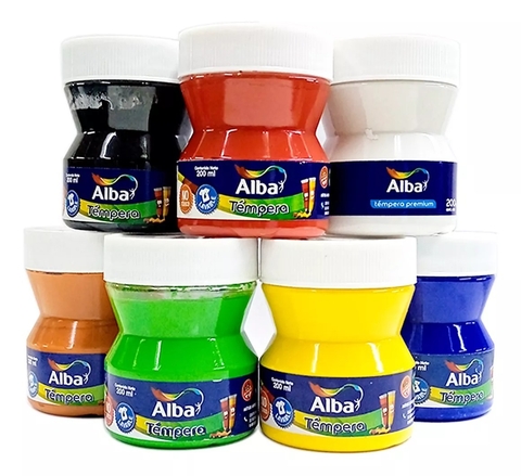 Tempera Alba Semi Profesional Pote 100 ml