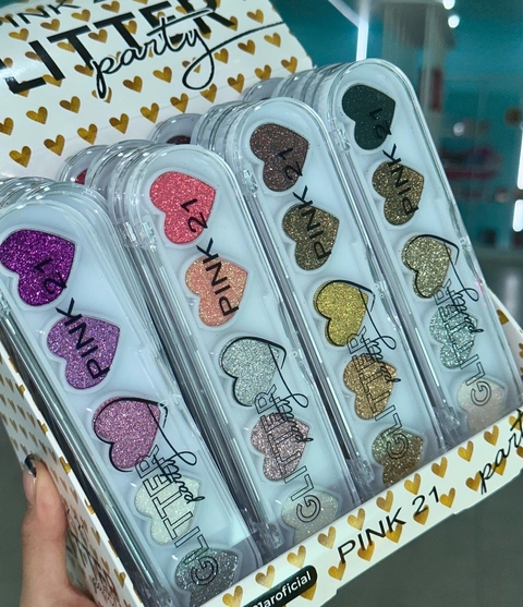 Paleta de sombras Glitter Party Pink 21