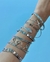 Pulseras plateadas acero - comprar online