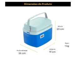Imagem do Caixa Térmica 5 litros EPS Termômetro Digital Simples com Certificado de Calibração