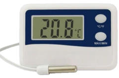 Termômetro Digital Máxima e Mínima Cabo 50 cm Incoterme
