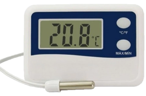 Termômetro Digital Máxima e Mínima Cabo 50 cm Incoterme