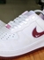 Imagem do Nike Air Force - Branco/Vinho/ Namorados coração