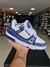 LV Louis vuitton TRAINER - Azul Jeans/Branco - Couro Alto relevo