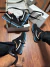 Nike Air Force - Preto/Branco/Azul - NOBUCK - Cadarços Grossos/Corda - comprar online