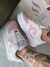 QUEIMA DE ESTOQUE - Nike Air Force - LV Louis Vuitton - Branco/Rosa na internet
