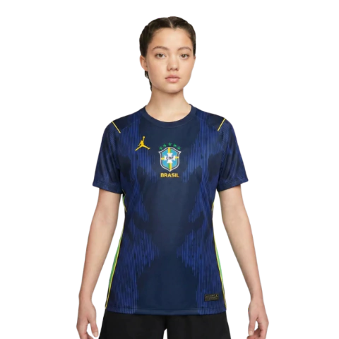 Camisa do Brasil Away 2026 Torcedor Nike Jordan Feminina - Azul Escuro