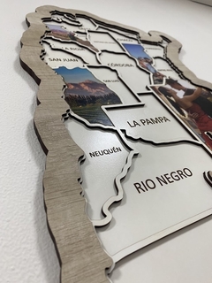 COMBO COMPLETO MAPA ROMPECABEZA DE ARGENTINA PARA RELLENAR CON FOTOS CON 23 PROVINCIAS Y LAS ISLAS MALVINAS TODO INCLUIDO