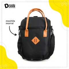 Mochila morral negro matero