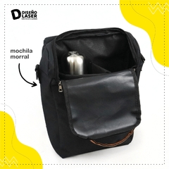 Mochila morral negro matero en internet