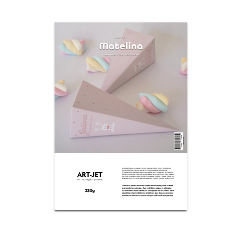 Papel Matelina Tramado de Algodón 230g - Art-Jet® - A4 - 50 Hojas