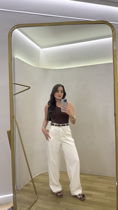 Pantalona Manu Off White - comprar online