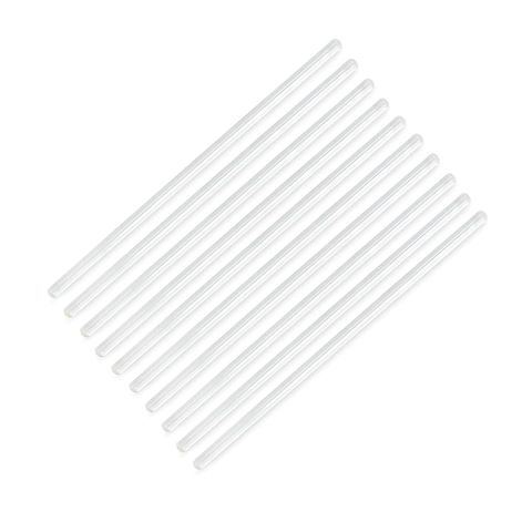 Bastão Agitador de Vidro 10x300mm (10 Unidades)