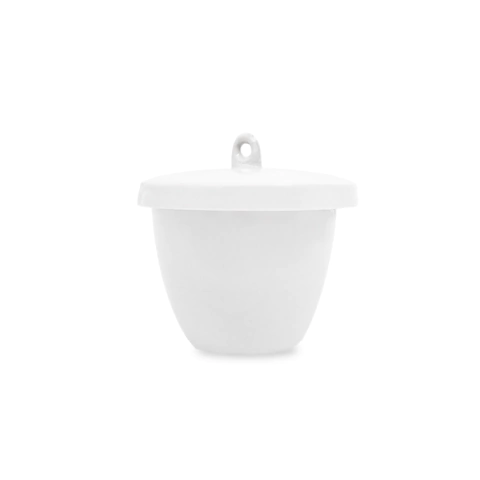 Cadinho de Porcelana com Tampa Forma Média