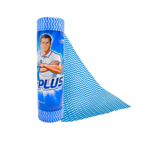 Pano Multiuso Azul em Rolo Picotado 30x25cm