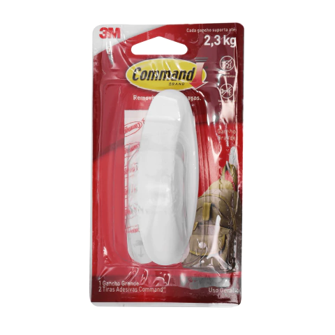 Gancho Adesivo Branco Grande