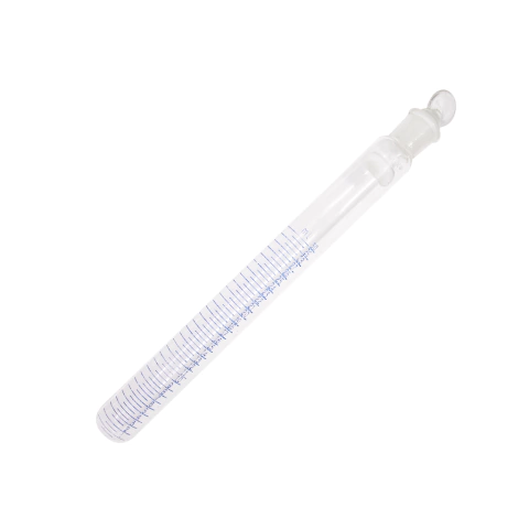 Tubo de Ensaio Graduado 30mL Vidro Pyrex com Rolha de Vidro