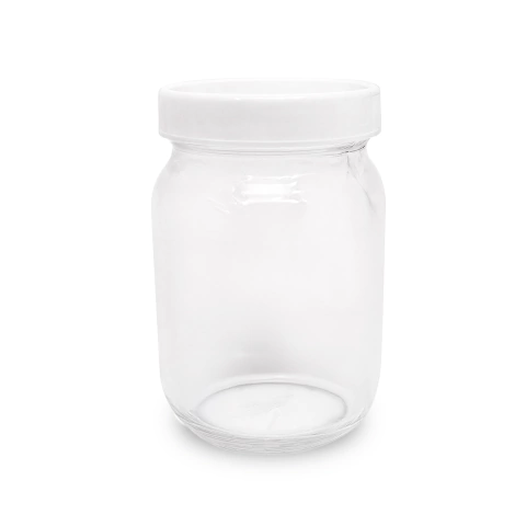 Pote de Vidro Incolor com Tampa Rosca 250mL