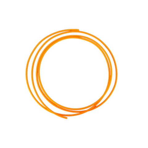 Mangueira Laranja 1/4" 6mm em Polietileno 230PSI (1 Metro)