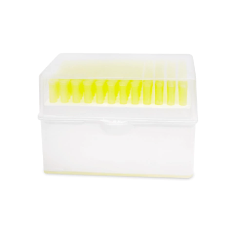 Ponteira Tipo Gilson Universal Amarela 200uL com 96 Unidades