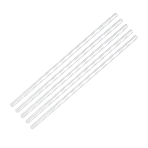 Bastão Agitador de Vidro 8x300mm (5 Unidades)