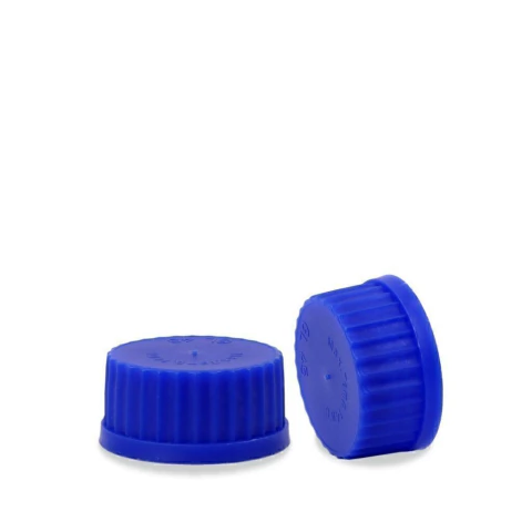 Tampa de Rosca em Polipropileno com Septo de Silicone Azul GL45