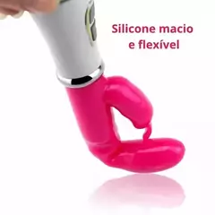Vibrador Ponto G em Jelly Duplo - Estimulador Clitoriano com 10 Vibrações (Recarregável) USB - loja online