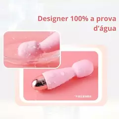 Mini vibrador massageador recarregável em silicone (10 modos de vibrações) - varinha - comprar online
