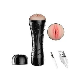Masturbador Lanterna Recarregável - Formato De Vagina