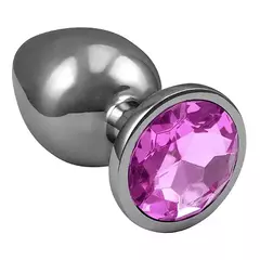Plug Anal M – Aço Brilhante Rosa | Linha anal XFODY