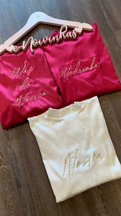 Robe Personalizado Manga Curta - e-Noivinhas