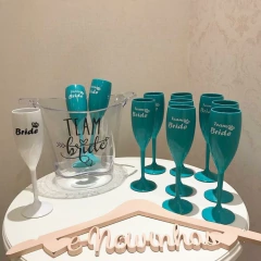 Kit Taças Champagne + Balde de Gelo