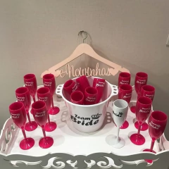 Kit Taças Champagne + Balde de Gelo