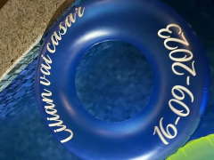 Imagem do Boia Neon Azul 90cm Personalizada